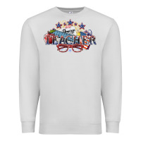 Dove Grey american teacher Premium Sweatshirt - NancyCooperArtShop