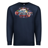 Navy american teacher Premium Sweatshirt - NancyCooperArtShop