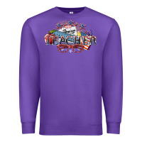 Purple american teacher Premium Sweatshirt - NancyCooperArtShop