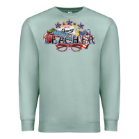 Seafoam american teacher Premium Sweatshirt - NancyCooperArtShop
