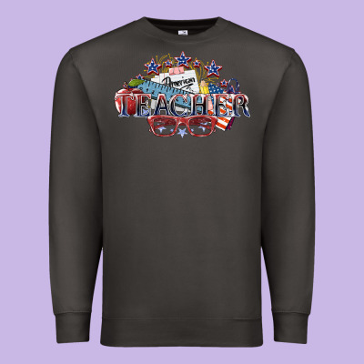 American Teacher Premium Sweatshirt Designed By Nancycooperartshop