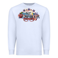 White american teacher Premium Sweatshirt - NancyCooperArtShop