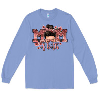 Colony Blue mom of both messy bun Long Sleeve Tee - Zillion Design Studio