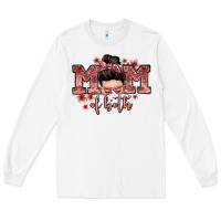 White mom of both messy bun Long Sleeve Tee - Zillion Design Studio