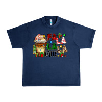 Navy fa la la la latte Urban Heavy Tee - Zillion Design Studio