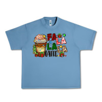 Pebble Blue fa la la la latte Urban Heavy Tee - Zillion Design Studio