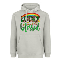 Moon Dust Western St. Patrick's Rainbow Lucky And Blessed Heavyweight Hoodie - Artiststas