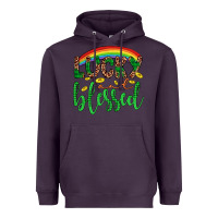 Western St. Patrick's Rainbow Lucky And Blessed Heavyweight Hoodie | Teevron