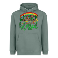 Sage Western St. Patrick's Rainbow Lucky And Blessed Heavyweight Hoodie - Artiststas