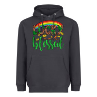 Smoke Western St. Patrick's Rainbow Lucky And Blessed Heavyweight Hoodie - Artiststas