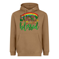 Toasted Coconut Western St. Patrick's Rainbow Lucky And Blessed Heavyweight Hoodie - Artiststas