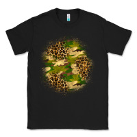 Black camouflage and leopard patch Classic Tee - BundleAndBundleShop
