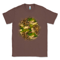 Chestnut camouflage and leopard patch Classic Tee - BundleAndBundleShop