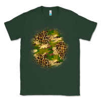 Sports Green camouflage and leopard patch Classic Tee - BundleAndBundleShop