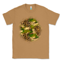 Toasted Coconut camouflage and leopard patch Classic Tee - BundleAndBundleShop