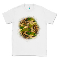 White camouflage and leopard patch Classic Tee - BundleAndBundleShop