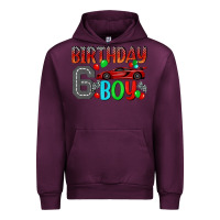 Mauve Wine birthday boy 6 Urban Hoodie - BundleAndBundleShop