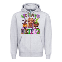 Heather Grey hocus pocus heifer Zipper Hoodie - AdoDesignShop