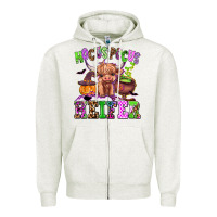 Oatmeal Heather hocus pocus heifer Zipper Hoodie - AdoDesignShop