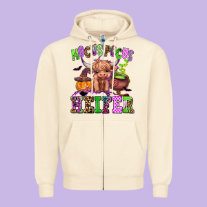 Hocus Pocus Heifer Zipper Hoodie Designed By Adodesignshop