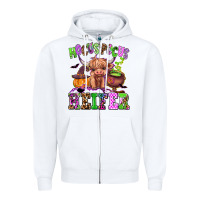 White hocus pocus heifer Zipper Hoodie - AdoDesignShop