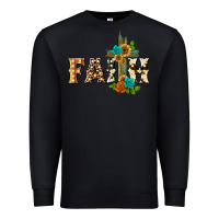 Black faith with cross Premium Sweatshirt - BarkalooDesign