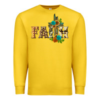Lemon faith with cross Premium Sweatshirt - BarkalooDesign