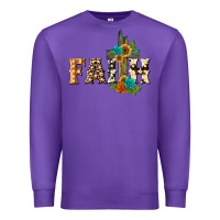 Purple faith with cross Premium Sweatshirt - BarkalooDesign