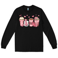 Black mother's day floral coffee cups Long Sleeve Tee - Zillion Design Studio