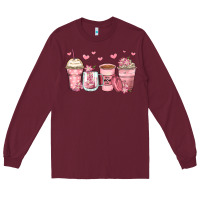 Burgundy mother's day floral coffee cups Long Sleeve Tee - Zillion Design Studio
