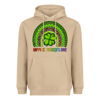 Mushroom Happy St. Patrick's Day Shamrock Rainbow Heavyweight Hoodie - Artiststas