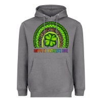 Storm Happy St. Patrick's Day Shamrock Rainbow Heavyweight Hoodie - Artiststas