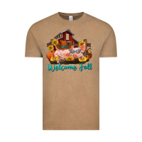 Vintage Coffee Welcome fall pigs Vintage Tee - RanaPortraitStore