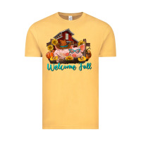 Vintage Mustard Welcome fall pigs Vintage Tee - RanaPortraitStore