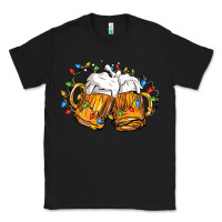 Black beer with christmas lights Classic Tee - FaDigitalArtStudio