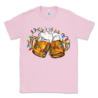 Bubblegum Pink beer with christmas lights Classic Tee - FaDigitalArtStudio