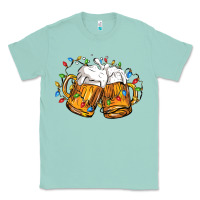 Seafoam beer with christmas lights Classic Tee - FaDigitalArtStudio