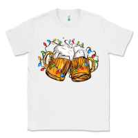 White beer with christmas lights Classic Tee - FaDigitalArtStudio