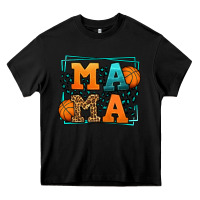 Black leopard basketball mama Mother's Day Heavy Core Tee - LillyAllenDesigns