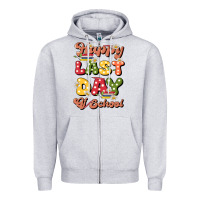 Heather Grey happy last day of school Zipper Hoodie - JahusDesignShop