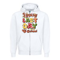 White happy last day of school Zipper Hoodie - JahusDesignShop