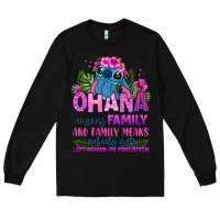 Black ohana means family Long Sleeve Tee - Zillion Design Studio