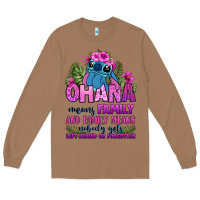Toasted Coconut ohana means family Long Sleeve Tee - Zillion Design Studio