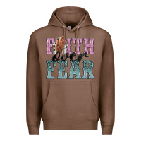 Chestnut faith over fear Premium Hoodie - NancyCooperArtShop