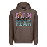 Coffee faith over fear Premium Hoodie - NancyCooperArtShop