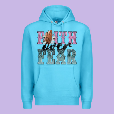 Faith Over Fear Premium Hoodie Designed By Nancycooperartshop