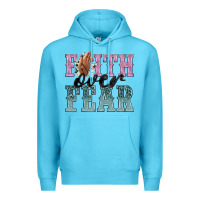 Ocean Blue faith over fear Premium Hoodie - NancyCooperArtShop