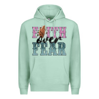 Seafoam faith over fear Premium Hoodie - NancyCooperArtShop