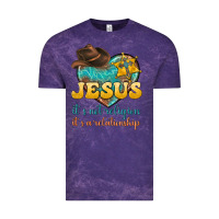 Cloud Purple jesus it s not religion it s a relationship Vintage Tee - texasbilliewilder