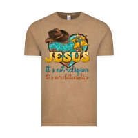 Vintage Coffee jesus it s not religion it s a relationship Vintage Tee - texasbilliewilder